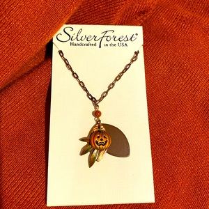 Silver Forest Handcrafted Fall Necklace